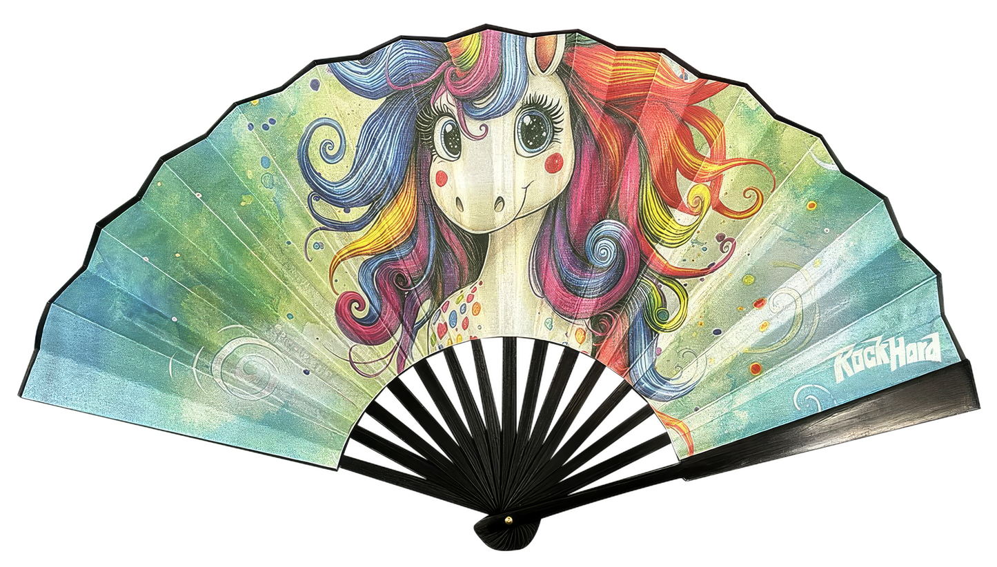 Rock Hard - Éventail Licorne