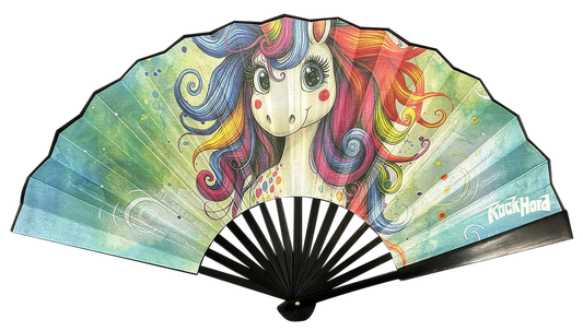 Rock Hard - Éventail Licorne