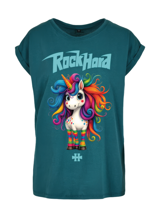 T-shirt Femme Licorne Vert