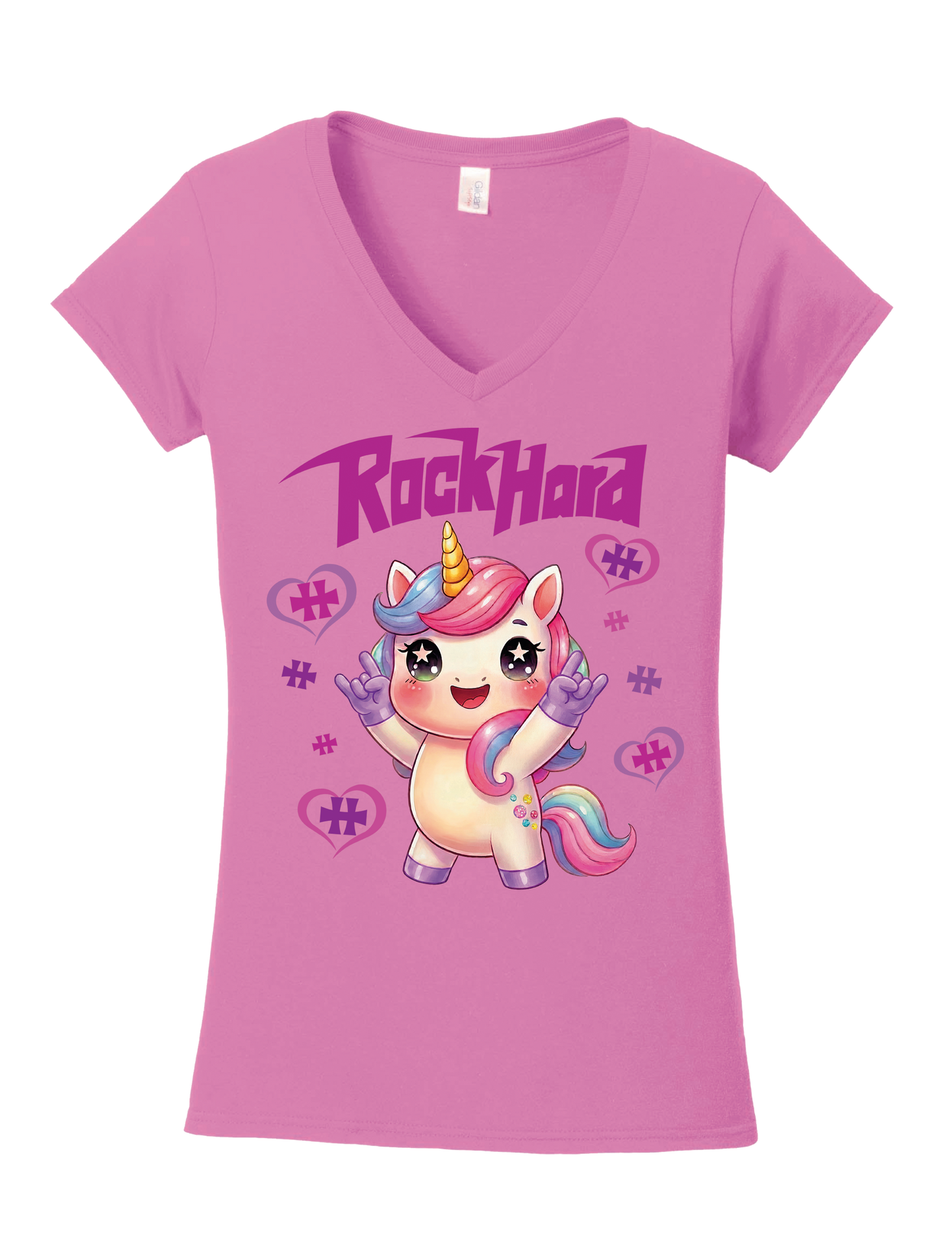 T-shirt Femme Licorne Horns Up
