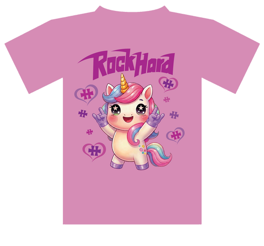 T-shirt KIDDY LICORNE Horns Up Rose
