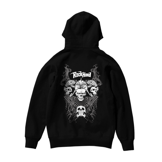 Hoodie ZIP Homme Rock Hard Skull 2021
