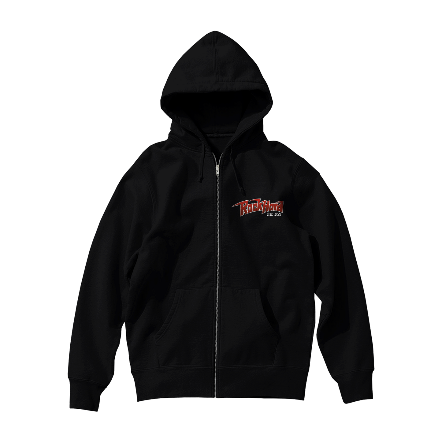 Hoodie Zippé Fille Rock Hard Skull 2021